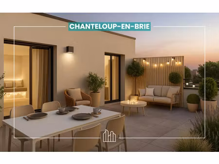 vente appartement neuf 2 pièces 43m2 chanteloup-en-brie - 232900 € - surface privée