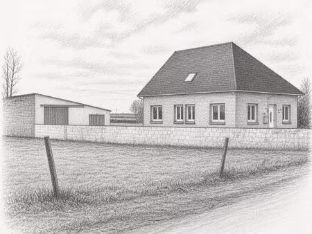 individuelle semi plain pied 5 chambres de 139m2 et hangar fermé de 200m2