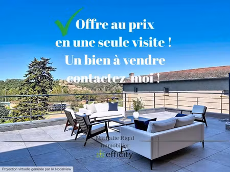 vente appartement 3 pièces 59.6 m² à chatillon (69380)  200 000 €
