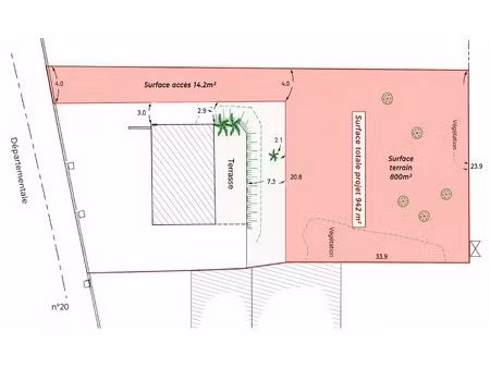 terrain constructible à selles