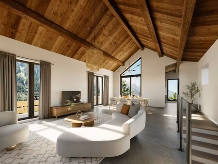 chalet de luxe à vendre dans le quartier les bossons les moussoux