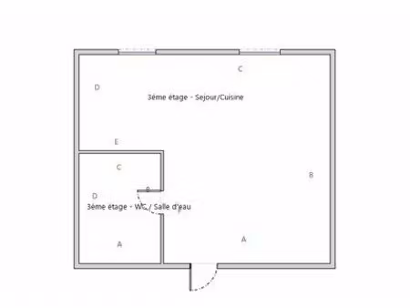 paris 17ème proche batignolles. parc martin luther king. studio.