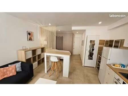 grand studio rénové de 30 m² meublé - disponible le 4 mai 2026