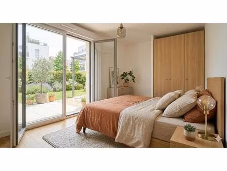 *appartement deux pièces de 41 m²  terrasse et jardin  avec parking – cœur de la cité-jard