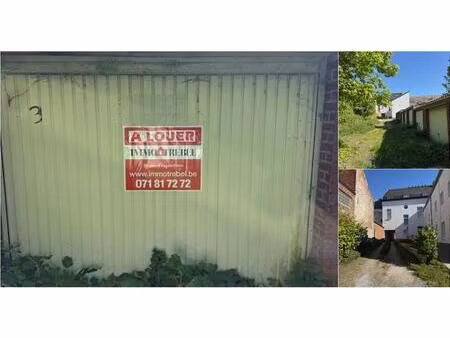 garage à louer à rue jules despy fontaine-l'évêque (vbe13841)