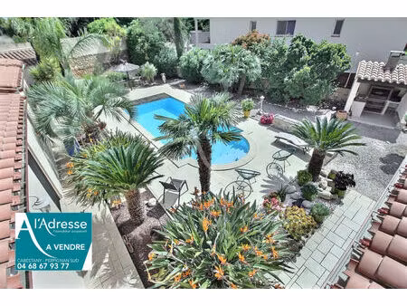 cabestany villa prestige de 200 m² avec t2 indépendant sur terrain 4 faces