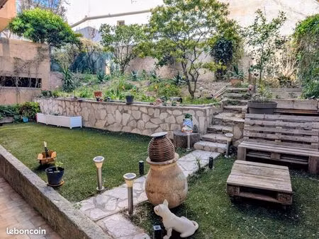 marseille 4e – chartreux | appartement au calme au rdc | t4 90m² avec grande terrasse/jard