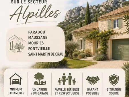 recherche maison secteur alpilles