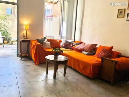 t3/4 lumineux avec cour