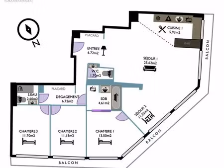 appartement t4 à louer 20e paris