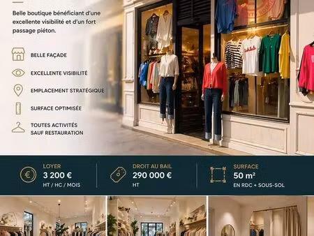 boutique 60 m² paris 4ème