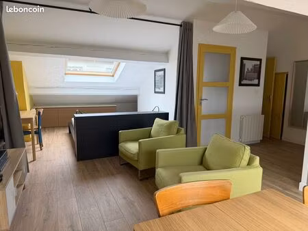 grand studio meublé traversant & lumineux