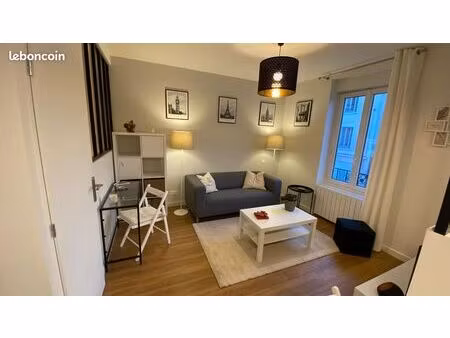 loue studio t1 bis meublé de 34m². granclément / villeurbanne. rénovation complète