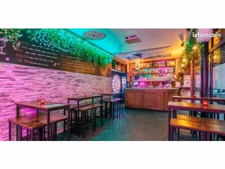 fond de commerce bar licence iv - cuisine avec extraction - paris 11