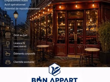 fonds de commerce 120 m² paris