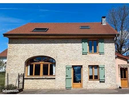 maison en pierre avec jardin et garage double