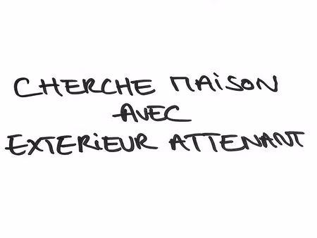 recherche maison avec exterieur attenant
