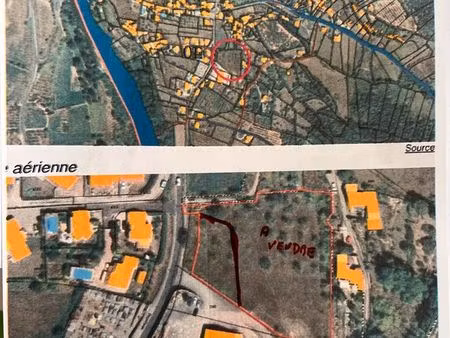a vendre terrain constructible