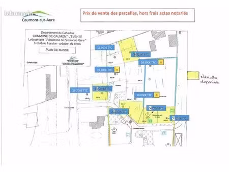 caumont-sur-aure - terrains à bâtir viabilisés