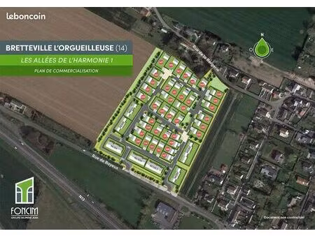 terrain 449 m² bretteville l orgueilleuse