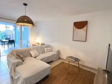 appartement meublé avec jardin - résidence de standing