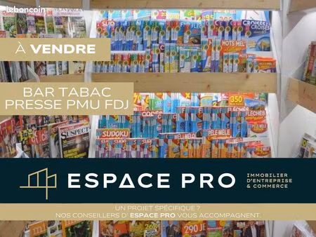 bar  fdj  pmu  presse  tabac 75 m² caen