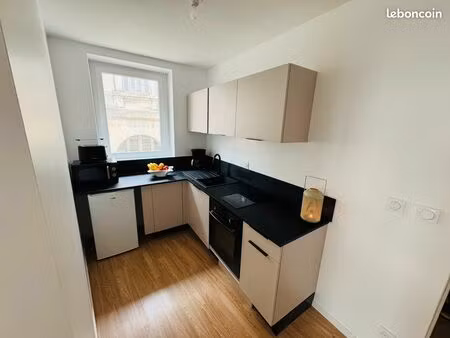 loue charmant t1 bis très lumineux de 26 m2  entièrement refait à neuf  meublé et équipé  