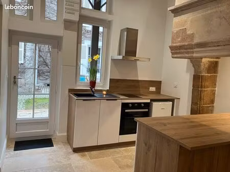 studio meublé 26m2 de standing avec cour privative en hyper centre