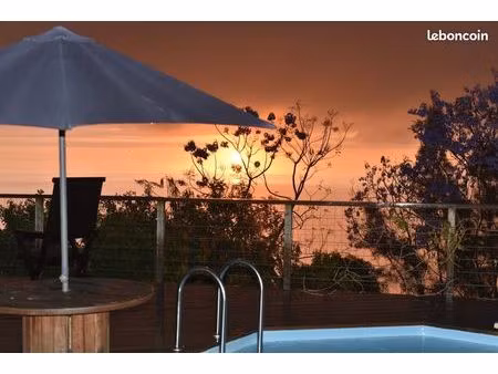 villa d'exception vue mer 180° + piscine - st leu