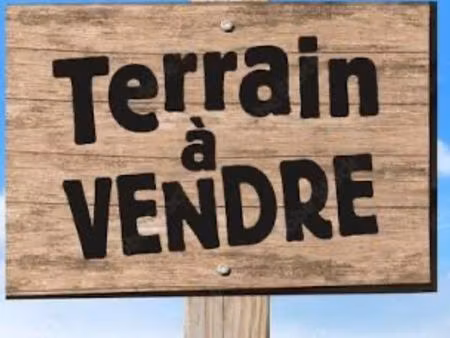à vendre terrains constructible