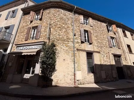 jolie maison de village en pierre avec local commercial