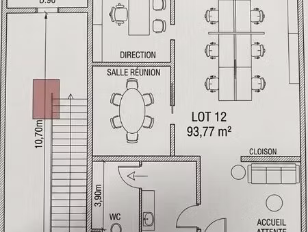 bureau zone activité dynamique travaux récent