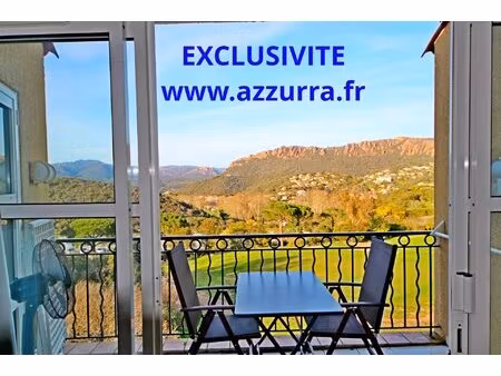 agay cap esterel 2 pièces trame éventail  dernier étage  parking privé.