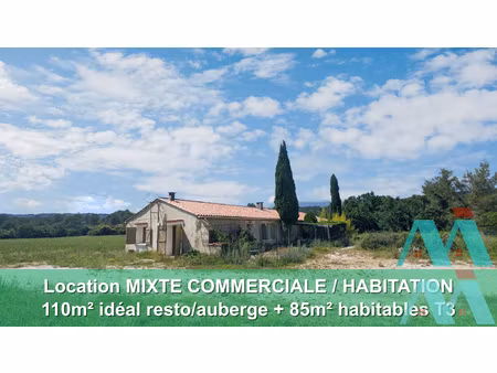 signes - mixte habitation / commercial - maison 195m2 sur te