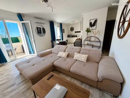 a l'année - appartement t3 avec grand balcon – parking – résidence calme à la campagne pro