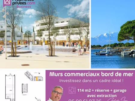 vente locaux professionnels 114 m² à port leucate (11370)  266 988 €