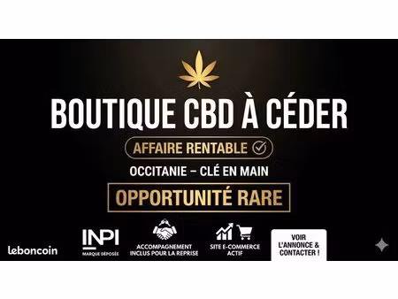 boutique cbd rentable + e-commerce – occitanie