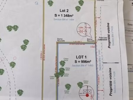 terrain 1 348 m² saint jean d illac