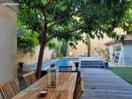 maison bordelaise saint genès avec piscine et beau jardin