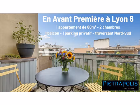avant première pietrapolis lyon 6 - t3 - 80m² - cave et place