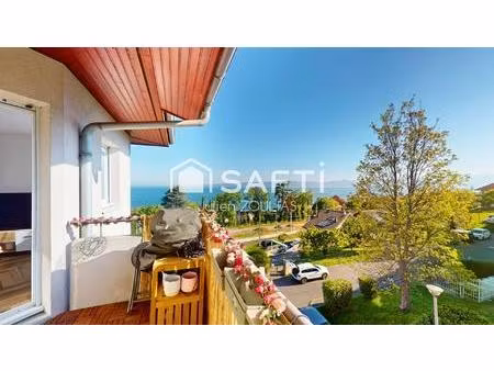 t4 évian gare – balcon vue lac + garage