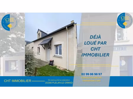 location maison 4 pièces 88.47 m² à plélan-le-grand (35380)  720 €