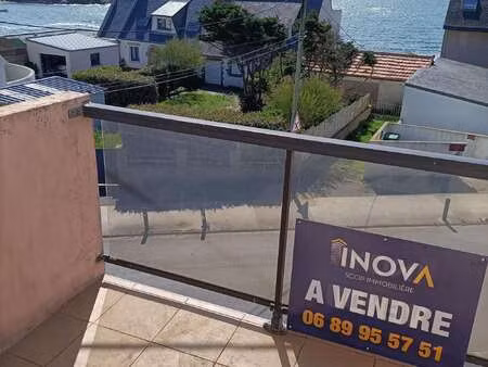 vente appartement 3 pièces bord de mer à ploemeur le fort bloqué-le couregant-lannenec (56