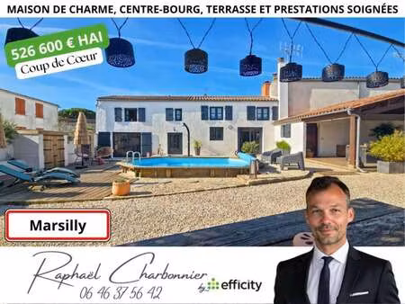 vente maison piscine à marsilly (17137) : à vendre piscine / 120m² marsilly