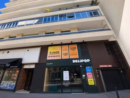 rue d'alesia  boutique de 106m² à louer
