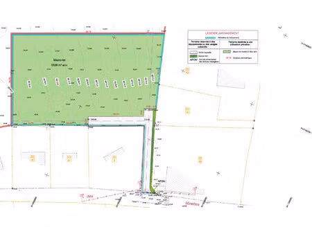 la villedieu les quenoche - terrain constructible 6062m²