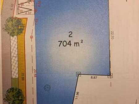 vente terrain à berné (56240) : à vendre / 704m² berné