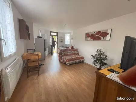 appartement meublé de type 2 de 50 m2 dans maison ancienne en rez de jardin salies du sala