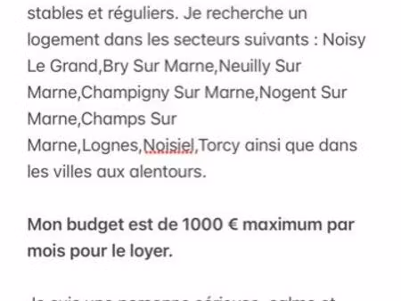 recherche appartement urgent ◊