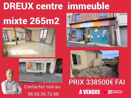 immeuble centre ville dreux 12 pièce(s) 265 m2